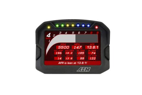 CD-5L Carbon Logging Display 5-inch diagonal screen, carbon fiber composite enclosure, wiring harness included AEM Electronics