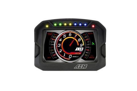 CD-5L Carbon Logging Display 5-inch diagonal screen, carbon fiber composite enclosure, wiring harness included AEM Electronics