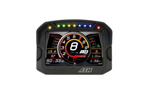 CD-5L Carbon Logging Display 5-inch diagonal screen, carbon fiber composite enclosure, wiring harness included AEM Electronics
