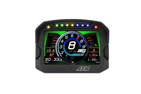 CD-5L Carbon Logging Display 5-inch diagonal screen, carbon fiber composite enclosure, wiring harness included AEM Electronics