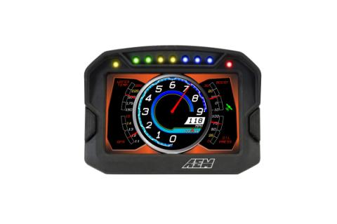 CD-5L Carbon Logging Display 5-inch diagonal screen, carbon fiber composite enclosure, wiring harness included AEM Electronics