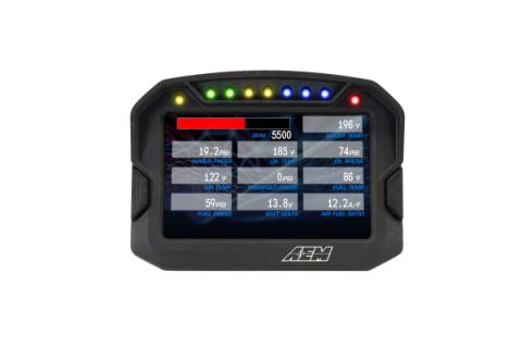 CD-5G Carbon Non-Logging Display with Internal GPS 5-inch diagonal screen, carbon fiber composite enclosure, GPS antenna and wiring harness included AEM Electronics