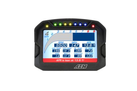 CD-5G Carbon Non-Logging Display with Internal GPS 5-inch diagonal screen, carbon fiber composite enclosure, GPS antenna and wiring harness included AEM Electronics