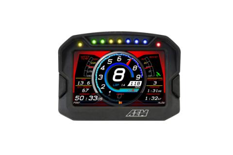 CD-5G Carbon Non-Logging Display with Internal GPS 5-inch diagonal screen, carbon fiber composite enclosure, GPS antenna and wiring harness included AEM Electronics