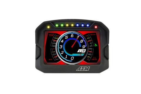 CD-5LG Carbon Logging Display with Internal GPS 5-inch diagonal screen, carbon fiber composite enclosure, GPS antenna and wiring harness included AEM Electronics