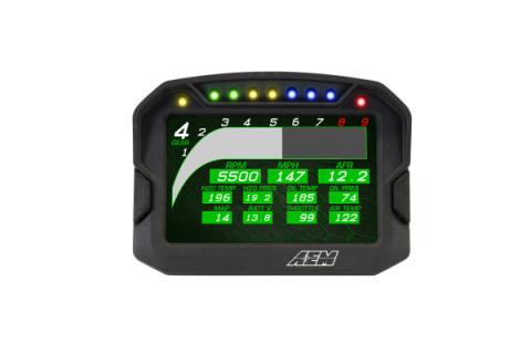 CD-5LG Carbon Logging Display with Internal GPS 5-inch diagonal screen, carbon fiber composite enclosure, GPS antenna and wiring harness included AEM Electronics