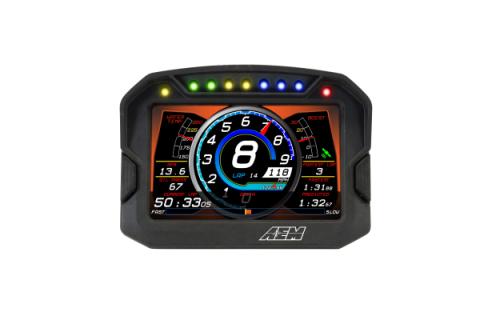 CD-5LG Carbon Logging Display with Internal GPS 5-inch diagonal screen, carbon fiber composite enclosure, GPS antenna and wiring harness included AEM Electronics