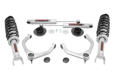 3.0 Inch Dodge Bolt-On Lift Kit w/ N3 Struts and Rear N3 Shocks For 12-Up Ram 1500 4WD Rough Country