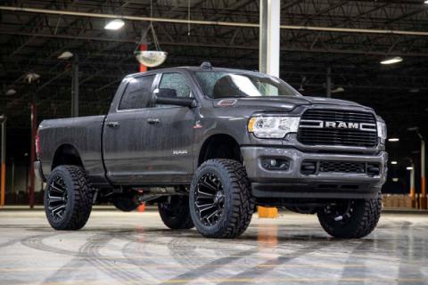 5.0 Inch Dodge Suspension Lift Kit Dual Rate Front and Rear Coil Springs Radius Arms 19-Up Ram 2500 4WD Diesel Rough Country