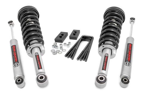 2 Inch Leveling Lift Kit Lifted Struts &amp; N3 Shocks 09-13 F-150 Rough Country