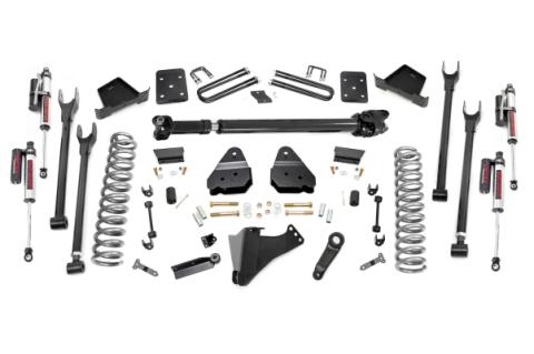 6 Inch Ford 4-Link Suspension Lift Kit w/Front Drive Shaft Vertex 17-19 F-250/350 4WD 4 Inch Axle Rough Country