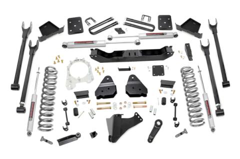 6 Inch Ford 4-Link Suspension Lift Kit 17-19 F-250/350 4WD Diesel 4 Inch Axle w/Overloads Rough Country