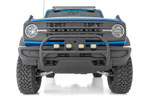 Nudge Bar 20 Inch Black Series Single Row LED 21-Up Ford Bronco 4WD Rough Country