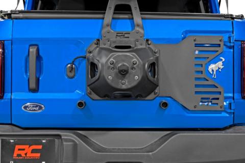 Spare Tire Relocation Tailgate and Reinforcement Bracket 21-Up Ford Bronco Rough Country