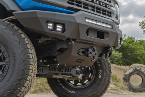 Hidden Winch Mount with 9500S Winch 21-Up Ford Bronco 4WD Rough Country
