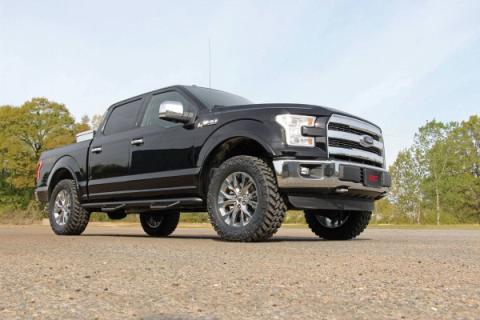 2 Inch Leveling Billet Strut Extensions 14-21 F-150 Red Rough Country