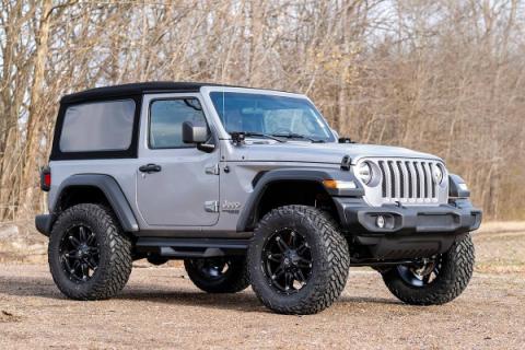 3.5 Inch Jeep Suspension Lift Kit Premium N3 Shocks Stage 2 Coils &amp; Control Arm Drop 18-20 Wrangler JL-2 Door Rough Country