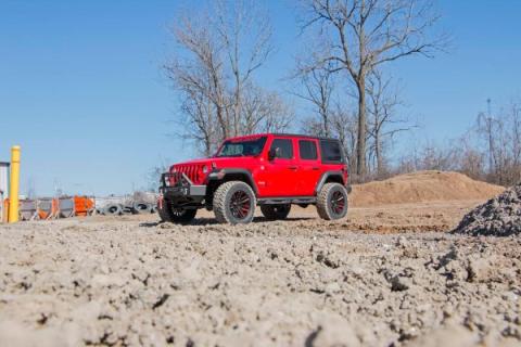 3.5 Inch Jeep Suspension Lift Kit Premium N3 Stage 2 Coils &amp; Adj. Control Arms 18-20 Wrangler JL Rough Country