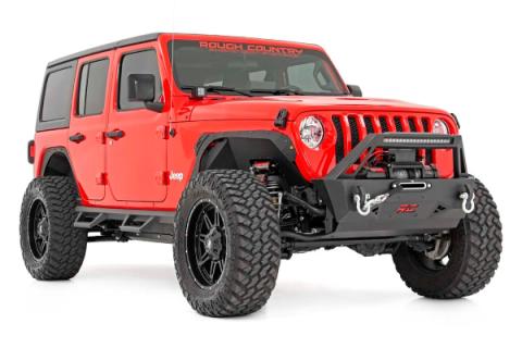 6 Inch Long Arm Suspension Lift Kit w/N3 Shocks 18-20 Wrangler JL 4 Door Rough Country