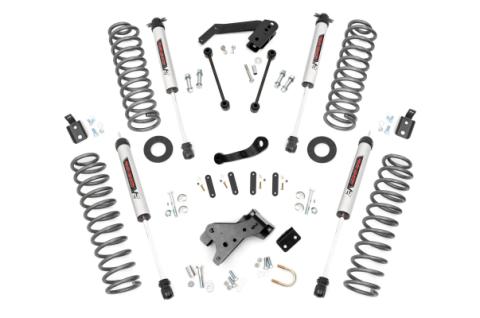 4 Inch Jeep Suspension Lift Kit V2 Monotube Shocks 07-18 Wrangler JK Unlimited Rough Country