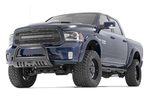 Dodge Mesh Grille 30 Inch Dual Row Black Series LED w/Amber DRL 13-18 RAM 1500 Rough Country