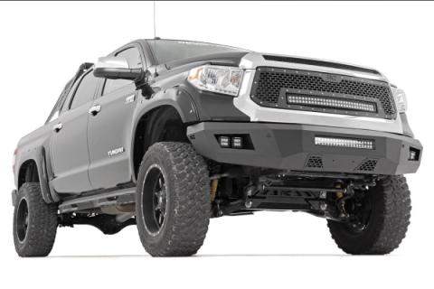 Toyota Mesh Grille w/30 Inch Dual Row Black Series LED w/Amber DRL 14-17 Tundra Rough Country
