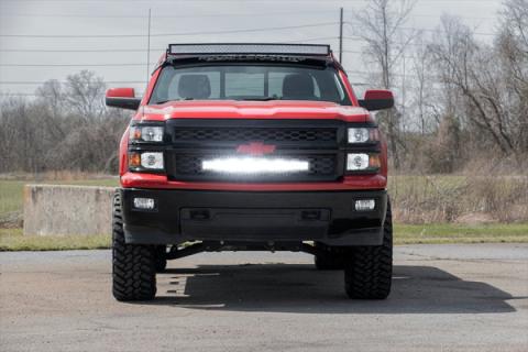 Chevrolet 30 Inch Curved Cree LED Grille Kit Dual Row 14-15 Silverado 1500 Rough Country