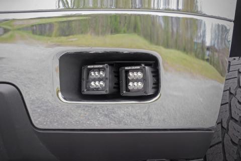 Chevrolet LED Fog Light Kit Black Series 11-14 Silverado HD Rough Country