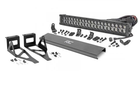 Ford 20 Inch LED Bumper Kit Black Series w/Amber DRL 05-07 F-250/350 Rough Country