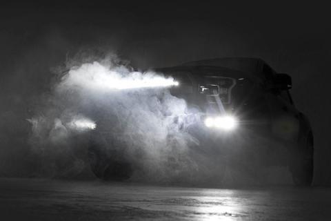 Ford Triple LED Fog Light Kit Black Series w/White DRL 17-19 F-150 Raptor Rough Country