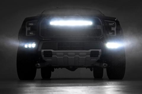 Ford 30 Inch LED Hidden Grille Kit w/Black Series DRL 17-20 Ford F-150 Raptor Rough Country