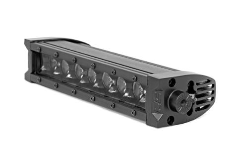 8 Inch CREE LED Light Bar Single Row, Pair Black Series w/Cool White DRL Rough Country