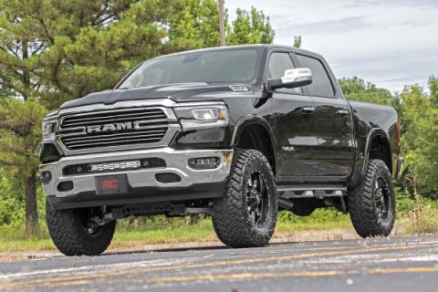 Dodge 20 Inch LED Bumper Kit Black Series w/Amber White DRL 19-20 RAM 1500 Rough Country