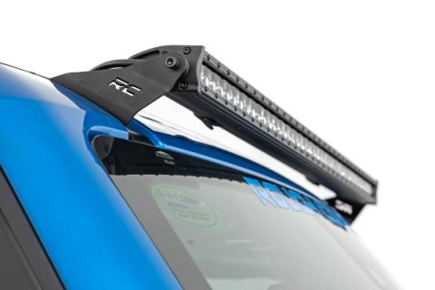 LED Light Upper Windshield 40 Inch Black Single Row 21-Up Ford Bronco Rough Country