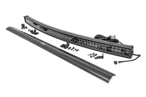 54 Inch Curved CREE LED Light Bar Dual Row Black Series w/Cool White DRL Rough Country