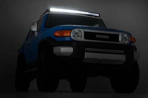 54 Inch Curved CREE LED Light Bar Dual Row Black Series w/Cool White DRL Rough Country