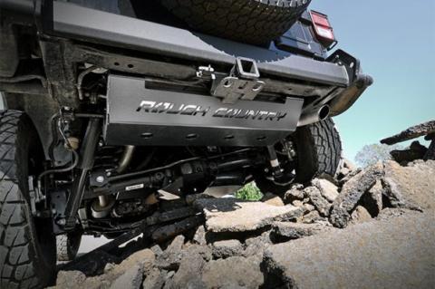 Jeep Muffler Skid Plate 07-18 Wrangler JK Rough Country
