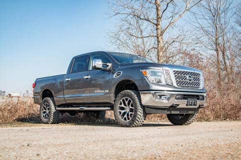 2 Inch Leveling Lift Kit Red 16-Up Titan XD 2WD/4WD Rough Country