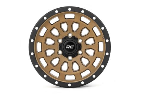 87 Series Wheel Simulated Beadlock Bronze/Black 17x8.5 5x4.5 +0mm Rough Country