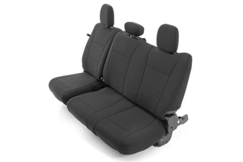 F-150 Neoprene Front &amp; Rear Seat Cover Black 15-20 F-150 XL, XLT Rough Country