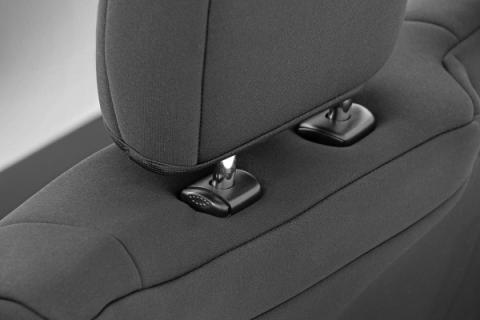 Neoprene Front &amp; Rear Seat Covers Black 14-18 Silverado/Sierra 1500 Rough Country