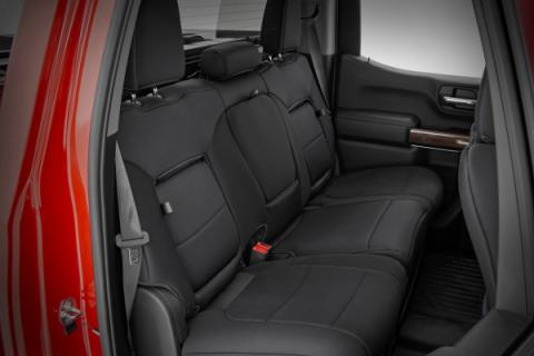 GM Neoprene Seat Covers Front and Rear w/ Back Storage Black 19-21 Chevrolet Silverado 1500 Rough Country