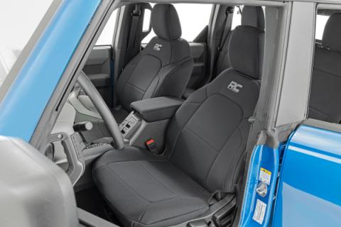 Bronco Seat Covers Front and Rear 21-22 Ford Bronco 4-Door Rough Country