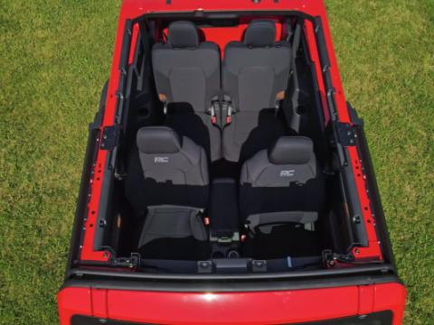 Bronco Seat Covers Bucket Seats Front Row and Rear Row Ford Bronco 2 Door 21-Up Rough Country