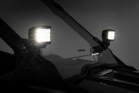 Polaris Dual LED Cube Kit w/ 3 Inch Wide Angle LEDs 20-21 Polaris RZR PRO XP Rough Country