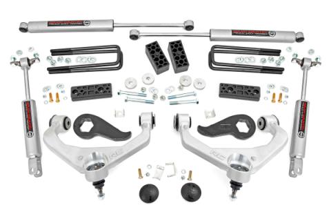 3 Inch Lift Kit with N3 Shocks 20-22 Chevy/GMC Sierra 3500 HD/Silverado 3500 HD Rough Country