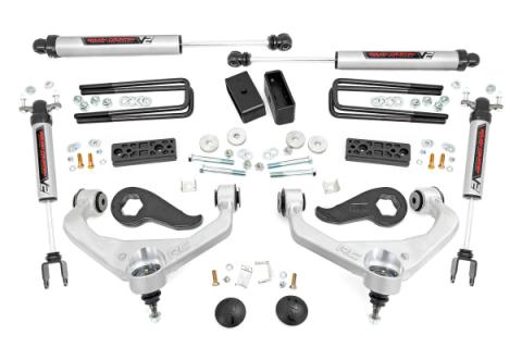 3 Inch Lift Kit with V2 Monotube Shocks 20-22 Chevy/GMC Sierra 3500 HD/Silverado 3500 HD Rough Country