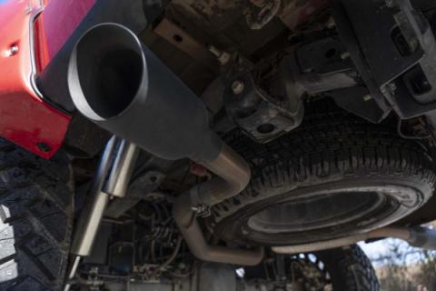 Dual Cat-Back Exhaust System w/Black Tips 15-20 F-150 Rough Country