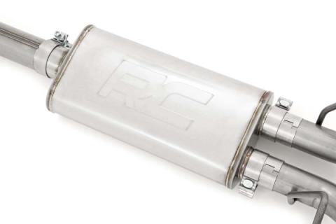 Dual Cat-Back Exhaust System w/Black Tips 14-18 Silverado/Sierra 1500 5.3L Rough Country