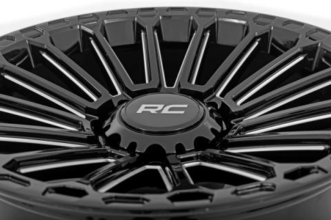 97 Series Wheel One-Piece Gloss Black 17x9 5x5 -12mm Rough Country